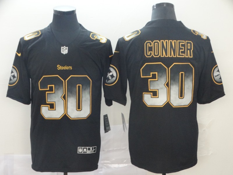 Men's Pittsburgh Steelers James Conner #30 Black Alternate Jersey
